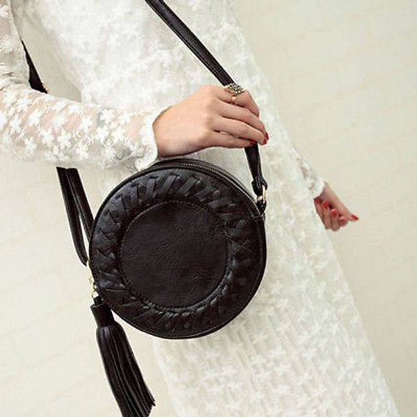 women leather round messenger bag fashion lady tassel weave cross shoulder bag cute simple tote handbag
women leather round messenger bag fashion lady tassel weave cross shoulder bag cute simple tote handbag