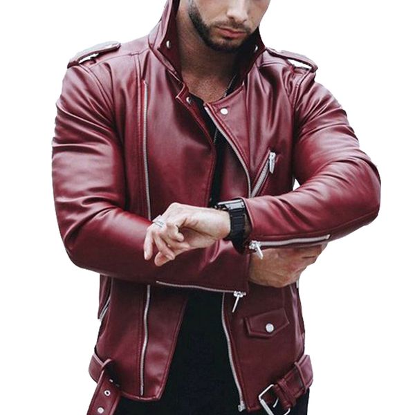 3xl men's pu jackets autumn faux leather coats male motorcycle jacket slim fit fashion mens brand clothing, Black
3xl men's pu jackets autumn faux leather coats male motorcycle jacket slim fit fashion mens brand clothing, Black