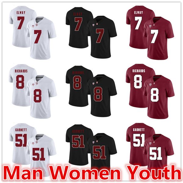 настройка ncaa stanford nbspcardinals футбольные майки john elway 7 richards 8 joshua garnett 51 джерси любое имя номер s-5xl, Black 
настройка ncaa stanford nbspcardinals футбольные майки john elway 7 richards 8 joshua garnett 51 джерси любое имя номер s-5xl, Black