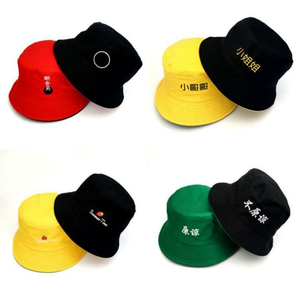 new chinese character embroidery spring ladies fisherman hat cap double-sided wear spring ladies fisherman hat fashion accessories
new chinese character embroidery spring ladies fisherman hat cap double-sided wear spring ladies fisherman hat fashion accessories