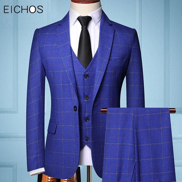 2020 formal suits wedding dress men plaid groom coustume homme three-piece slim mens suit navy blue gray tuxedo male suits, White;black
2020 formal suits wedding dress men plaid groom coustume homme three-piece slim mens suit navy blue gray tuxedo male suits, White;black