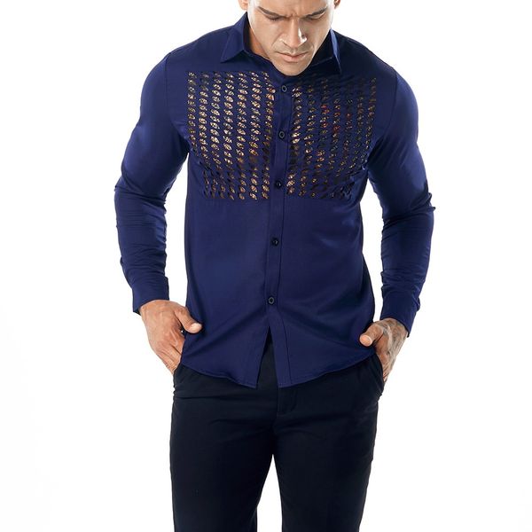 fashion men's autumn casual shirts 2019 long sleeve turn down collar shirt office men casual slim blouse navy, White;black
fashion men's autumn casual shirts 2019 long sleeve turn down collar shirt office men casual slim blouse navy, White;black