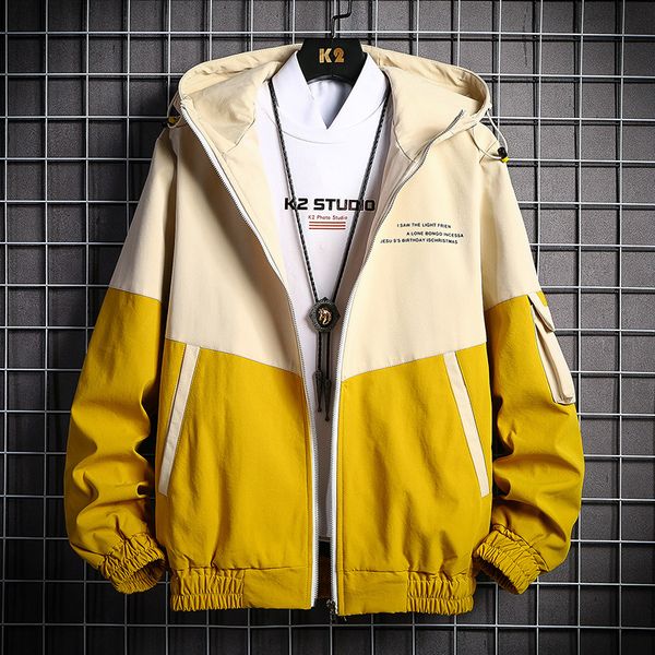 autumn new jacket men fashion contrast color casual hooded tooling jacket man streetwear wild hip hop loose bomber m-3xl, Black;brown
autumn new jacket men fashion contrast color casual hooded tooling jacket man streetwear wild hip hop loose bomber m-3xl, Black;brown