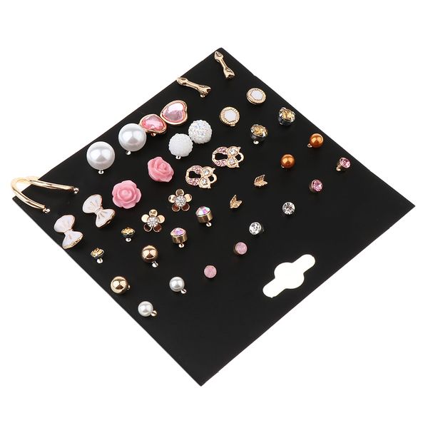 20 pairs fashion korean stud earrings set round triangle beads stainless steel jewelry for women girls, Golden
20 pairs fashion korean stud earrings set round triangle beads stainless steel jewelry for women girls, Golden