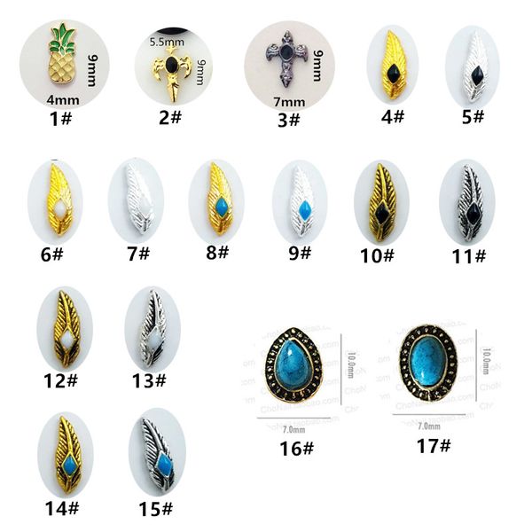 50pcs/pack japan 3d nail art decorations metal nail accessories alloy retro feather parts diy charm supplies, Silver;gold
50pcs/pack japan 3d nail art decorations metal nail accessories alloy retro feather parts diy charm supplies, Silver;gold