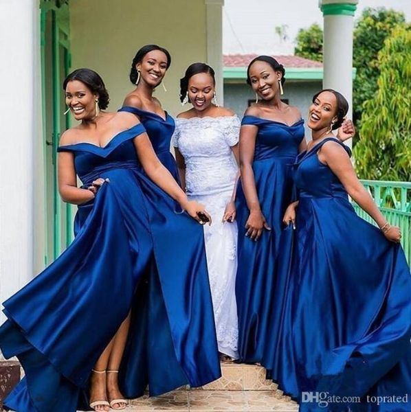 royal blue a-line off the shoulder bridesmaid dresses side split country long wedding guest dress plus size black girls bridesmaid dress, White;pink
royal blue a-line off the shoulder bridesmaid dresses side split country long wedding guest dress plus size black girls bridesmaid dress, White;pink