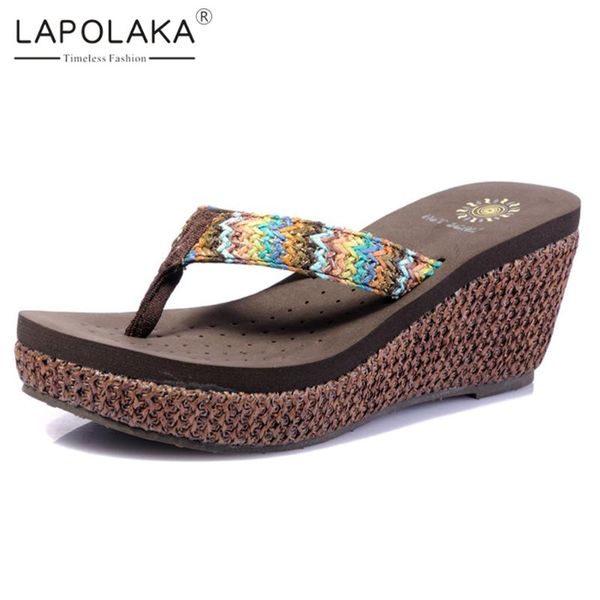 lapolaka 2020 new design wedge high heels summer slippers woman shoes platform dropship shoes women slippers, Black
lapolaka 2020 new design wedge high heels summer slippers woman shoes platform dropship shoes women slippers, Black