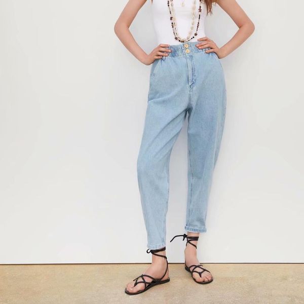 2019 new pants women clothes fashion blue jeans streetwear elastic waist high waist trousers casual long pants 2 styles, Black;white
2019 new pants women clothes fashion blue jeans streetwear elastic waist high waist trousers casual long pants 2 styles, Black;white