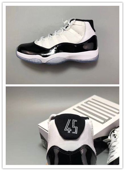 new 11 concord 45 black white xi male men basketball shoes high cut sneakers sports outdoor trainers fashion with box size 8-13
new 11 concord 45 black white xi male men basketball shoes high cut sneakers sports outdoor trainers fashion with box size 8-13