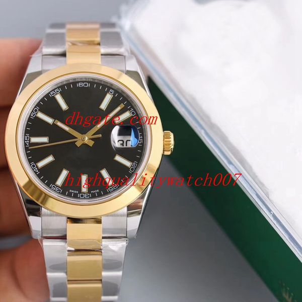 ks factory 2836 41mm 126333 126331 two tone gold super luminous folding buckle stainless steel automatic mens watch watches, Slivery;brown
ks factory 2836 41mm 126333 126331 two tone gold super luminous folding buckle stainless steel automatic mens watch watches, Slivery;brown