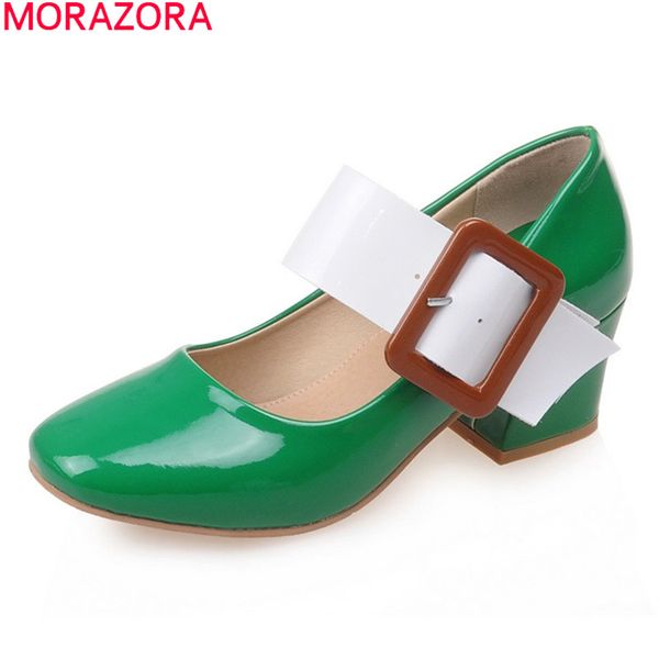 morazora 2020 big size 33-43 fashion high heels shoes thick heels square toe party shoes patent leather mary jane women pumps, Black
morazora 2020 big size 33-43 fashion high heels shoes thick heels square toe party shoes patent leather mary jane women pumps, Black