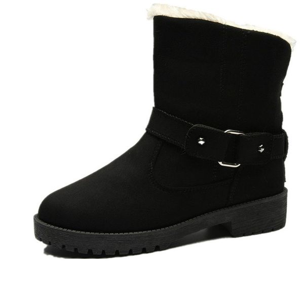 nice women winter ankle boots female flock snow boots slip on buckle plush zapatos mujer size 35-53, Black
nice women winter ankle boots female flock snow boots slip on buckle plush zapatos mujer size 35-53, Black