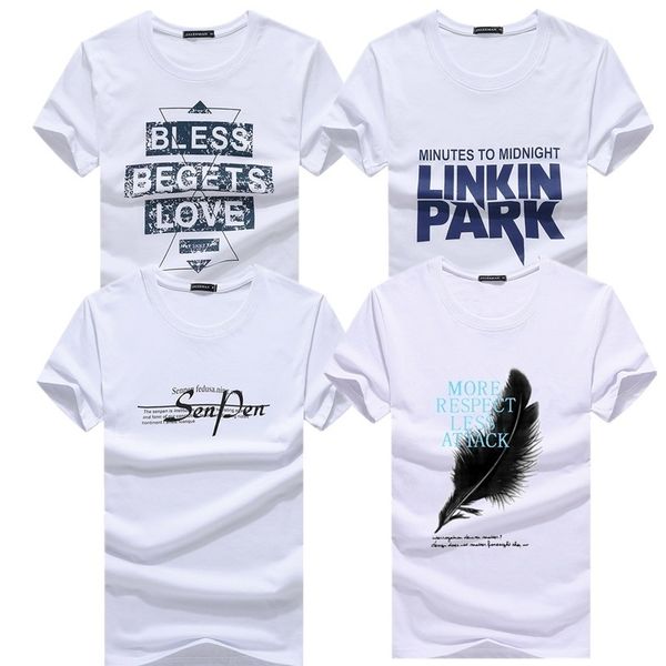 kuyomens 4 pcs man t shirts for men new arrival men's t-shirts plus size fashion summer short sleeve t shirts men tee shirts y19072201, White;black
kuyomens 4 pcs man t shirts for men new arrival men's t-shirts plus size fashion summer short sleeve t shirts men tee shirts y19072201, White;black