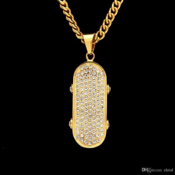 золотой цвет скейтборда подвески ожерелья полное iced out стразы нержавеющей стали mens sporty ювелирных изделий перевозка груза падения, Silver
золотой цвет скейтборда подвески ожерелья полное iced out стразы нержавеющей стали mens sporty ювелирных изделий перевозка груза падения, Silver