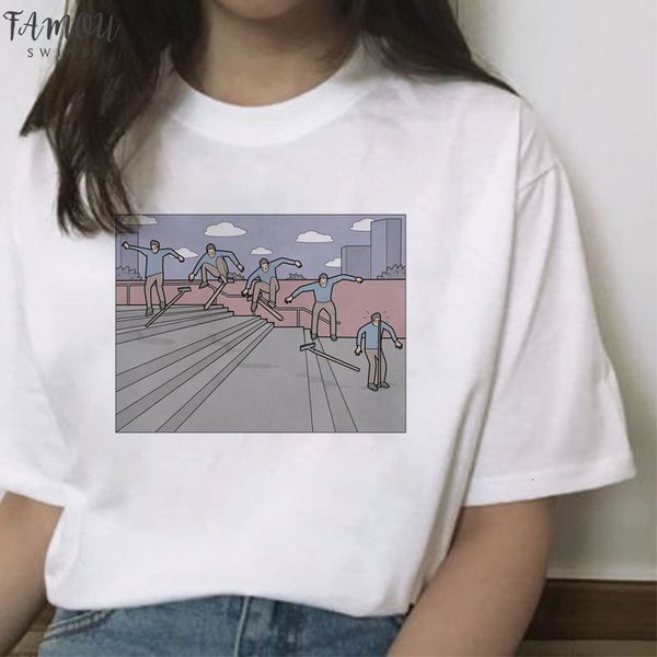 women tshirt casual funny cartoon humanity printing for lady hipster harajuku dark humor o neck short sleeve female t shirt, White
women tshirt casual funny cartoon humanity printing for lady hipster harajuku dark humor o neck short sleeve female t shirt, White