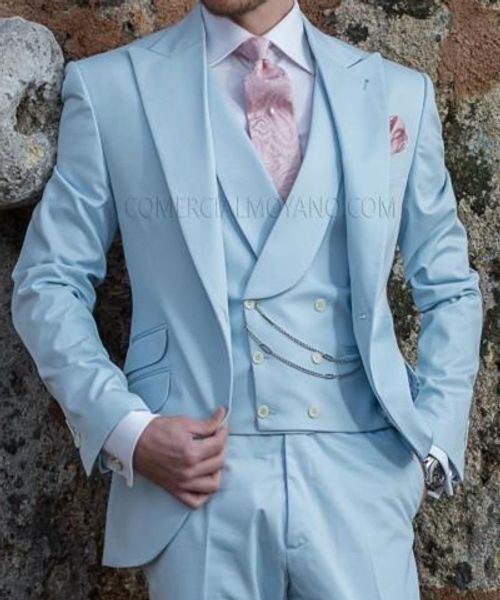 one button groomsmen peak lapel wedding groom tuxedos men suits wedding/prom/dinner man blazer(jacket+tie+vest+pants) 248, Black;gray
one button groomsmen peak lapel wedding groom tuxedos men suits wedding/prom/dinner man blazer(jacket+tie+vest+pants) 248, Black;gray