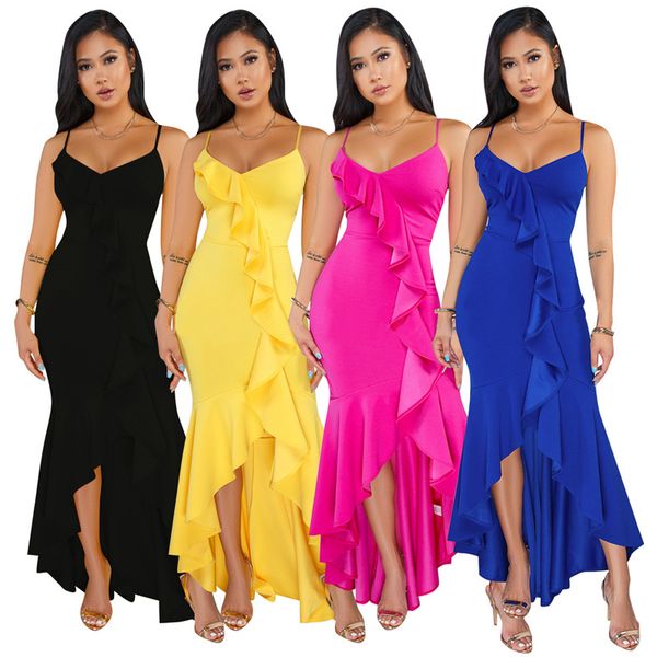 midi drehi-lo midi dresses summer ruffle strap long skirts deep v-neck bodycon pure color beachwear asymmetrcal clothing s-2xl, Black;gray
midi drehi-lo midi dresses summer ruffle strap long skirts deep v-neck bodycon pure color beachwear asymmetrcal clothing s-2xl, Black;gray
