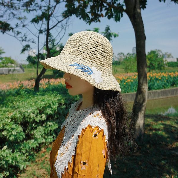 all-match fashion daisy embroidery straw female summer foldable fisherman sun bucket bucket straw fisherman hat hat, Blue;gray
all-match fashion daisy embroidery straw female summer foldable fisherman sun bucket bucket straw fisherman hat hat, Blue;gray