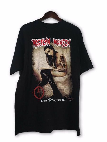 vintage vtg 90s marilyn manson the reverend stitched tour t shirt usa size sleeves boy cotton men t-shirt tee, White;black
vintage vtg 90s marilyn manson the reverend stitched tour t shirt usa size sleeves boy cotton men t-shirt tee, White;black