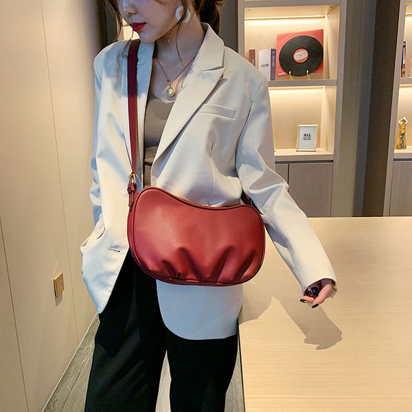 2020 new armpit bag ladies fashion retro baguette bag casual shoulder slung armpit small square women's