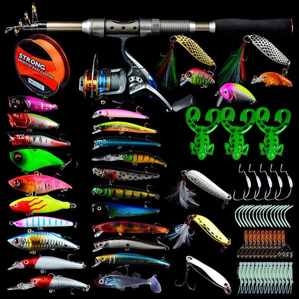 gleegling spinning fishing rod combo 1.8m portable travel fishing rod + fish reel wheel + pe line crankbait lure hook
gleegling spinning fishing rod combo 1.8m portable travel fishing rod + fish reel wheel + pe line crankbait lure hook