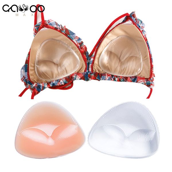 1 pair silicone triangle bikini swimsuit bra insert pads push up breast enhancer removable invisible women bikini bra push up, White;black
1 pair silicone triangle bikini swimsuit bra insert pads push up breast enhancer removable invisible women bikini bra push up, White;black