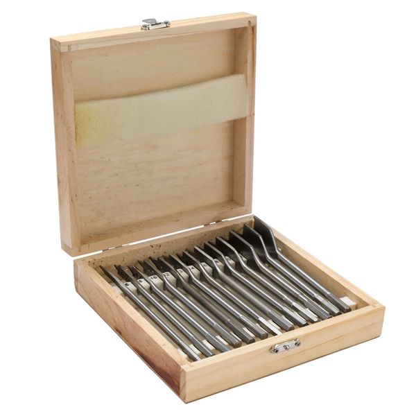 13pcs flat spade drill bits set metal bit kit hex shank woodworking tool accessories
13pcs flat spade drill bits set metal bit kit hex shank woodworking tool accessories