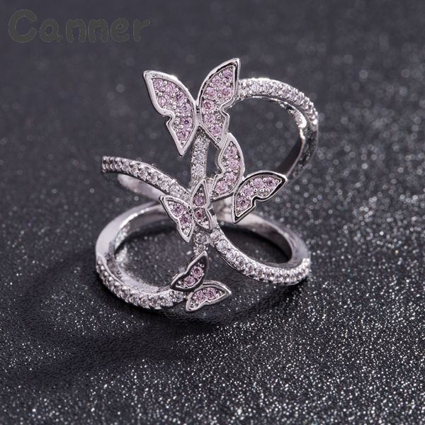 canner unique zircon rings for women butterfly crystal ring adjustable cz rhinestone rings wedding party jewelry anillos gift a4, Slivery;golden
canner unique zircon rings for women butterfly crystal ring adjustable cz rhinestone rings wedding party jewelry anillos gift a4, Slivery;golden