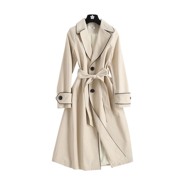 trench coat women long spring and autumn slim-fit temperament waist fashion casual khaki coat women, Tan;black
trench coat women long spring and autumn slim-fit temperament waist fashion casual khaki coat women, Tan;black