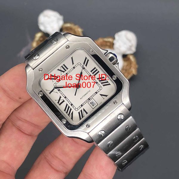 sell men watches stainless steel watch 2813 automatic movement mechanical silver case rivets bracelet men sports wristwatches, Slivery;brown
sell men watches stainless steel watch 2813 automatic movement mechanical silver case rivets bracelet men sports wristwatches, Slivery;brown