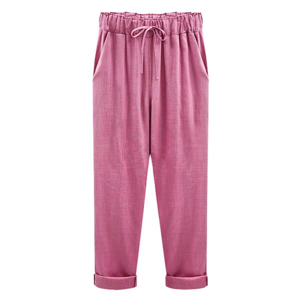 woman spring autumn femme cotton linen lace up nine minutes of pants long trousers loose plus size fashion elastic waist mid wai, Black;white
woman spring autumn femme cotton linen lace up nine minutes of pants long trousers loose plus size fashion elastic waist mid wai, Black;white