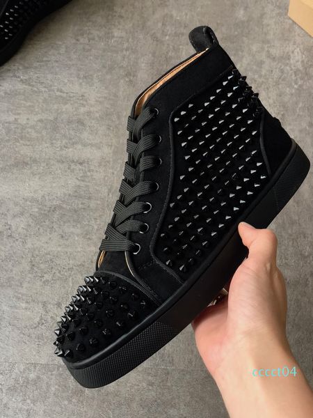luxury mens spikes high-sneakers designer shoes women red bottom junior spikes trainers studs wedding shoes with box us12.5 ct04, Black
luxury mens spikes high-sneakers designer shoes women red bottom junior spikes trainers studs wedding shoes with box us12.5 ct04, Black