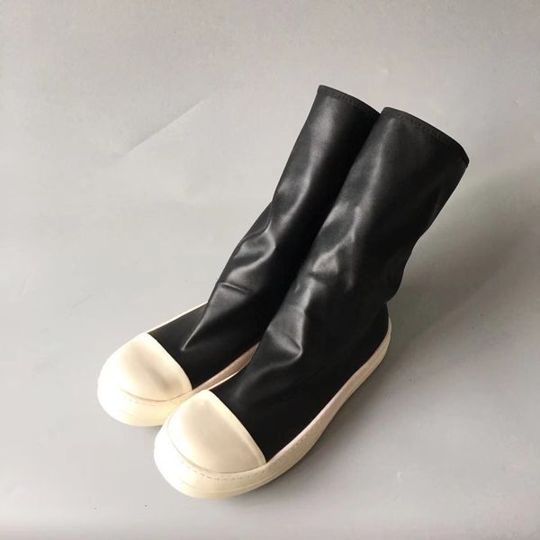 male and female models with long-barreled boots fashion sheep cowhide leather shoe bottom tpu milk genuine leather knee boot, Black
male and female models with long-barreled boots fashion sheep cowhide leather shoe bottom tpu milk genuine leather knee boot, Black