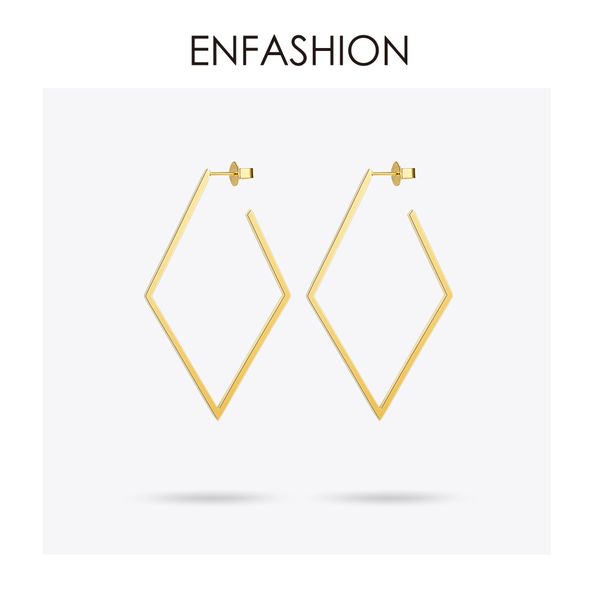 enfashion jewelry geometric big rhombus earrings gold color stainless steel long drop earrings for women earings eb171035, Silver
enfashion jewelry geometric big rhombus earrings gold color stainless steel long drop earrings for women earings eb171035, Silver