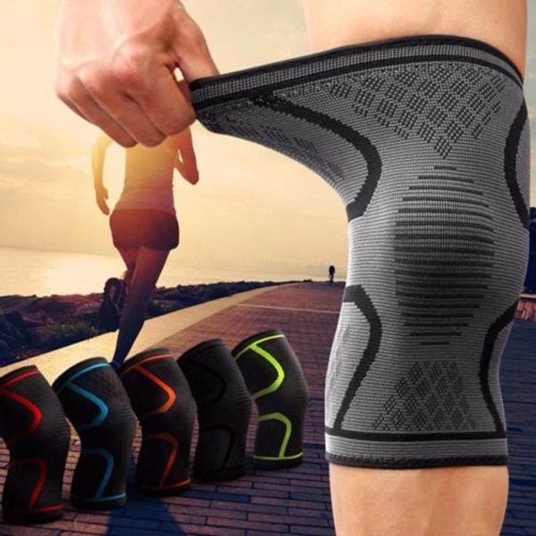 1pc compression knee brace sleeve support bandage running sports patella injury knee protect, Black;white
1pc compression knee brace sleeve support bandage running sports patella injury knee protect, Black;white