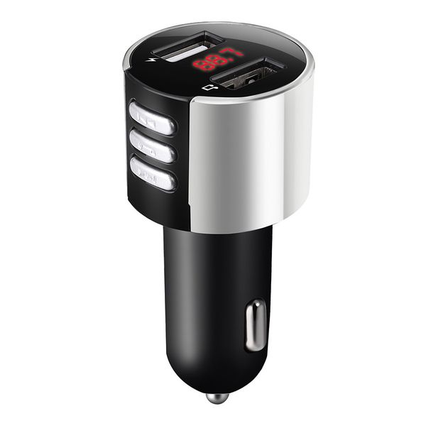 3.4a dual usb charger car lighter bluetooth led screen fm transmitter wireless radio adapter mp3 player silver
3.4a dual usb charger car lighter bluetooth led screen fm transmitter wireless radio adapter mp3 player silver