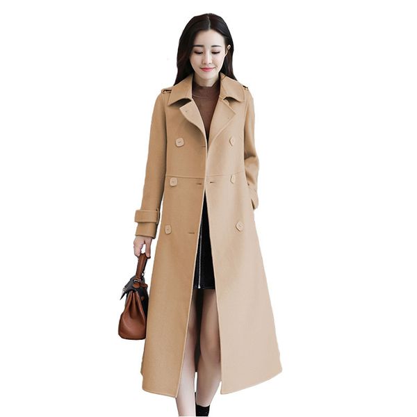 2019 new autumn winter woolen windbreaker jacket female thickening woolen coats ladies medium long coat women's clothing, Black
2019 new autumn winter woolen windbreaker jacket female thickening woolen coats ladies medium long coat women's clothing, Black