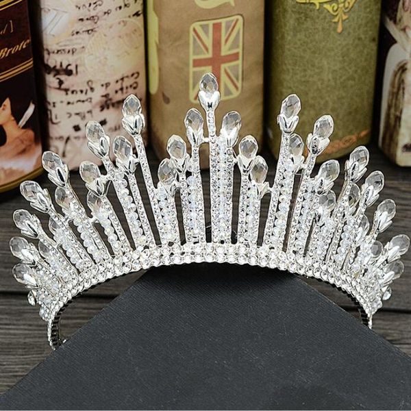 

blingbling tiaras crowns wedding hair jewelry crown crystal evening prom accessories bridal hair accessories, Silver