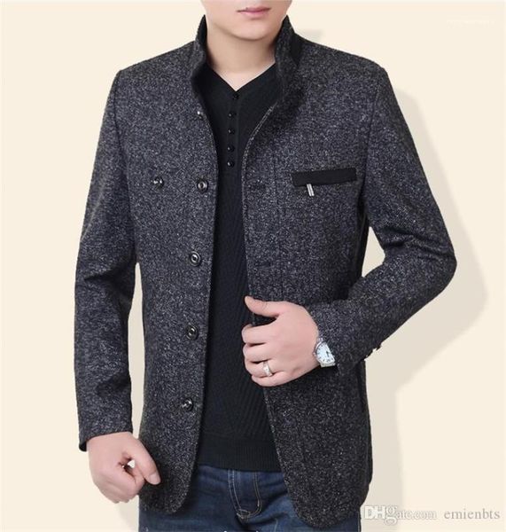 slim warm mens blends casual male outerwear winter stand collar mens wool coats autumn long sleeve, Black
slim warm mens blends casual male outerwear winter stand collar mens wool coats autumn long sleeve, Black