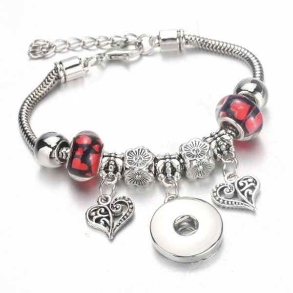 heart charm snap button beads bracelet lobster buckle snake chain bangles 6color beaded bracelet fit 18mm snap women diy jewelry accessories, Golden;silver
heart charm snap button beads bracelet lobster buckle snake chain bangles 6color beaded bracelet fit 18mm snap women diy jewelry accessories, Golden;silver