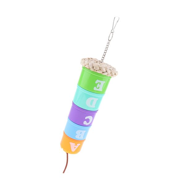 parrot bird cage feeder plastic hang foraging toys pet treat chew toy