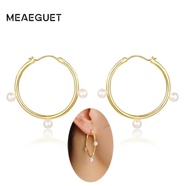 pairs huggie hinged pearl hoop earrings big circle brass earrings charm holiday women girls jewelry, Golden;silver
pairs huggie hinged pearl hoop earrings big circle brass earrings charm holiday women girls jewelry, Golden;silver