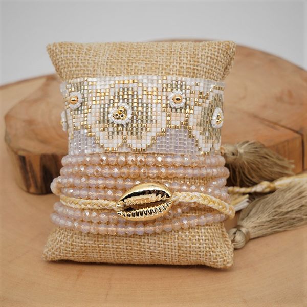new arrival handmade 3 apricot grace tassel mix match bracelet set shell crystal plum blossom woven by miyuki seed beads designer jewelry, Golden;silver
new arrival handmade 3 apricot grace tassel mix match bracelet set shell crystal plum blossom woven by miyuki seed beads designer jewelry, Golden;silver