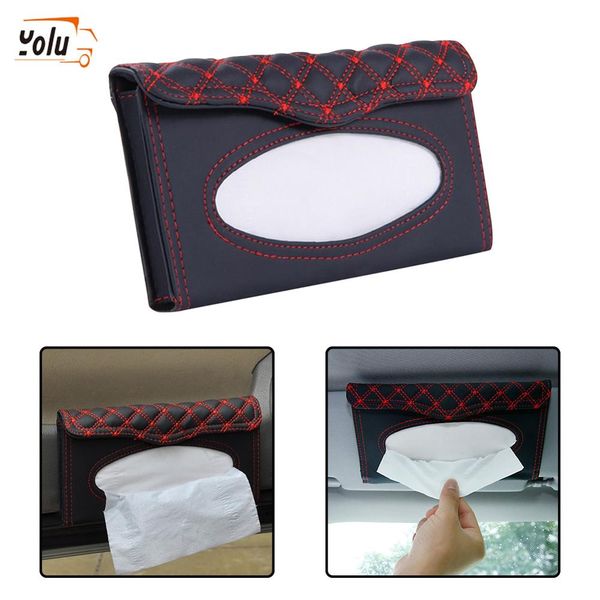 yolu car kit tissue box universal pu car sun visor hanging type embroidery pattern tissue cover in styling
yolu car kit tissue box universal pu car sun visor hanging type embroidery pattern tissue cover in styling