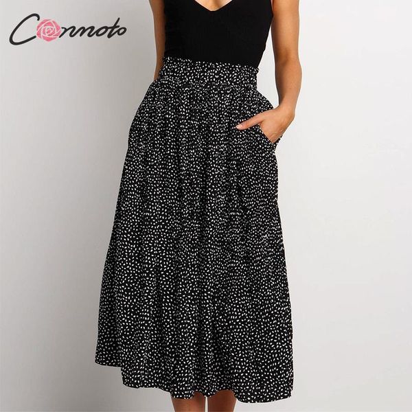 conmoto women polka dot long skirts female elastic waist pleated skirts ladies casual high waist black holiday plus size
conmoto women polka dot long skirts female elastic waist pleated skirts ladies casual high waist black holiday plus size