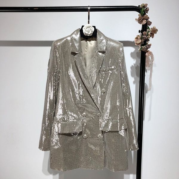 2020 spring autumn notched collar sequin patchwork pockets double breasted streetwear suit coat women fashiontide v431, White;black
2020 spring autumn notched collar sequin patchwork pockets double breasted streetwear suit coat women fashiontide v431, White;black