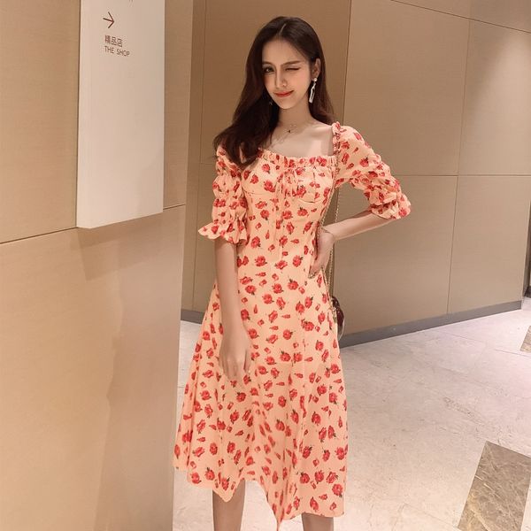 beach party dress spring summer dress women clothes 2020 korean vintage chiffon women's dresses elegant female vestidos zt2461, Black;gray 
beach party dress spring summer dress women clothes 2020 korean vintage chiffon women's dresses elegant female vestidos zt2461, Black;gray