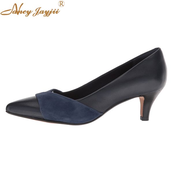 nancyjayjii midnight blue flock black leather 4cm mid heel narrow pumps pointed toe elegant dress spring summer women shoes, Black;white
nancyjayjii midnight blue flock black leather 4cm mid heel narrow pumps pointed toe elegant dress spring summer women shoes, Black;white