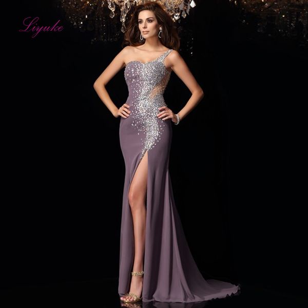liyuke sheath evening dress sequined charming one-shoulder backless illusion customized floor-length, White;black
liyuke sheath evening dress sequined charming one-shoulder backless illusion customized floor-length, White;black