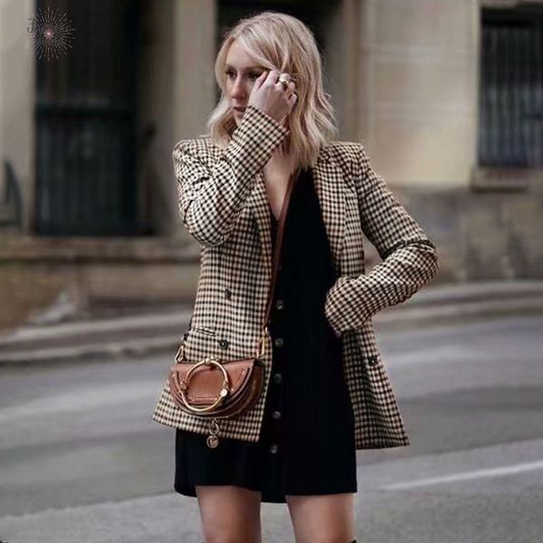 двойной брестед короткие плед blazer с длинным рукавом карманный tweed женщины дамы blazer зимняя куртка костюм офиса женский, White;black
двойной брестед короткие плед blazer с длинным рукавом карманный tweed женщины дамы blazer зимняя куртка костюм офиса женский, White;black